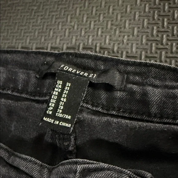 Forever 21 Charcoal Skinny Jeans - Picture 5 of 6